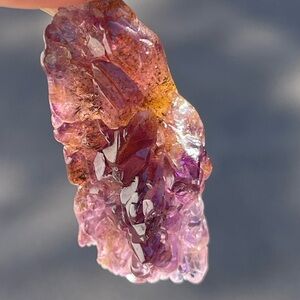 Raw Super Seven Pendant Natural Super Seven Gemstone Crystal Purple Pendant